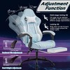 QingMoon Gaming Chair, Ergonomic Office Chair, Leather Desk Chair, Adjustable Swivel Computer Chair with Lumbar Support and Headrest for Home Office - 2 of 4