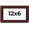 PosterPalooza | Panoramic Shadow Box 1.5" Depth Brown Picture Frame - UV Acrylic, Backing, Hanging Hardware - 2 of 4