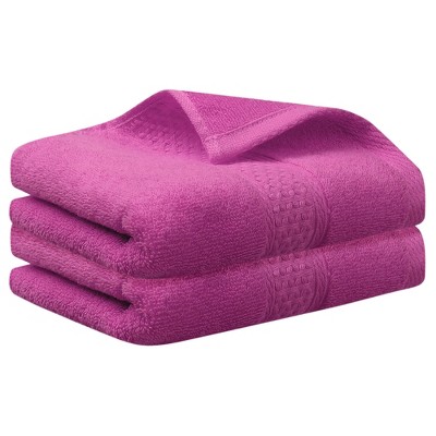 Unique Bargains Bathroom Quick Drying Cotton Hand Towel 13" x 30" 2 Pcs