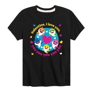 Boys' - Baby Shark - Valentine's Day Short Sleeve Graphic T-Shirt - 1 of 4
