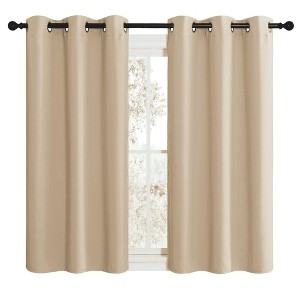 NICETOWN Grommet Top Blackout Curtains, Thermal Insulated Noise Reducing Window Drapes (Set of 2) - 1 of 4