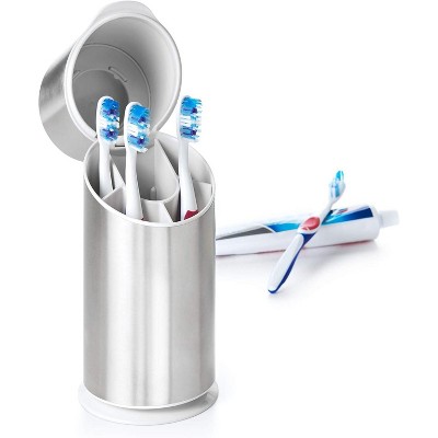 Attop Good Grips Stainless Steel Toothbrush Organizer 9.5 Inch