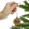 Oakland University Primary Logo Mini Small Tiny Wood Christmas Tree Holiday Ornament - 2 of 4