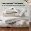 BAGOKIE 8pc 800GSM Cotton Towel Set - 3 of 4