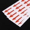 Unique Bargains Industrial Work Inspection Indicator Long Arrow Self-Adhesive Labels 2" x 0.8" Red - 4 of 4