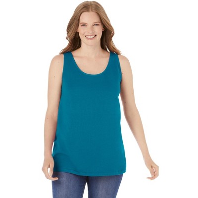 Woman Within Plus Size Scoopneck Tank