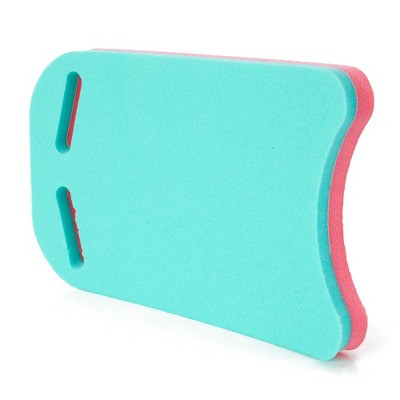 Floatation iQ Swimming Pool Training Fitness Exercise Universal Foam Paddle Kickboard Water Toy for Kids and Adults, Pink/Teal