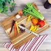 MegaChef Acacia Wood 24 x 18 Inch Large Cutting, Prep and Serving Board - 2 of 4