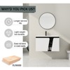 SEVOBAL Bathroom Storage Cabinets, Bathroom Vanity, 32 Inch Bathroom Vanity with Sink, Wall-Mounted Bathroom Sink Cabinet with Soft-Close Cabinet - 2 of 4