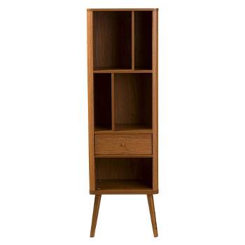 Ellingham Mid-century Retro Modern Sideboard Storage Cabinet Bookcase Organizer - Walnut - Baxton Studio