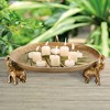 SPI Home Elephant Trio Tray – 15" Wide Decorative Tabletop Bowl with Sculpted Wildlife Detail - 2 of 3