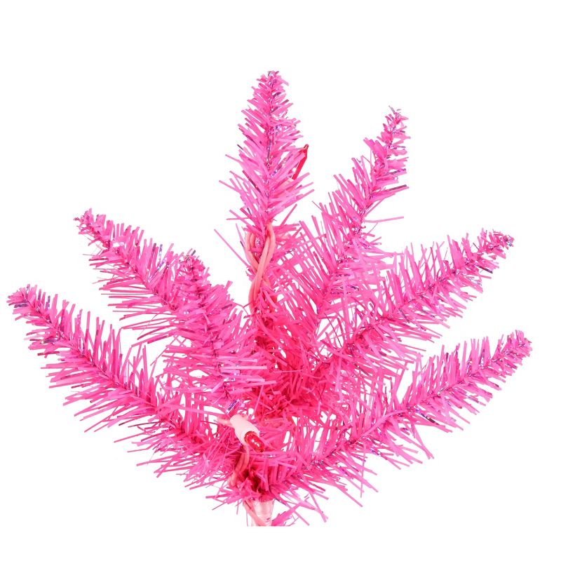 Vickerman Hot Pink Series Unique Artificial Christmas Tree, 2 of 5