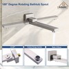 CASAINC 1-Handle 3-Spray Pattern 12 Inches Wall Mount Shower Set Shower Head Tub and Shower Faucet (Valve Included) - 4 of 4