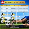 Vizari Set of 12 Stadio Match NFHS Soccer Ball for Practice and Official Games 32 Panel Hand Stiched Training Ball for Boys Kids Adults Size 4-,White - 4 of 4