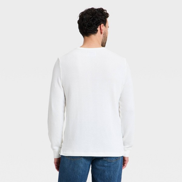Camisa de cuello redondo de manga larga con textura vintage para hombre - Goodfellow & Co™ 2
