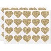 40ct Glitter Hearts Stickers Gold - Spritz™ - image 2 of 3