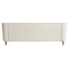 87.01" Wide Velvet Chesterfield Sofa, Modern Tufted Design with Gold Accents, 750lb Weight Capacity and Removable Cushions - 4 of 4