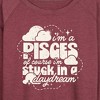 Women's - Instant Message - I'm A Pisces Daydream Lightweight French Terry Wide Neck Long Sleeve Graphic Shirt - 2 of 4
