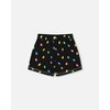 Deux par Deux Girl Printed Short Black and Multicolored Gummies - 3 of 4