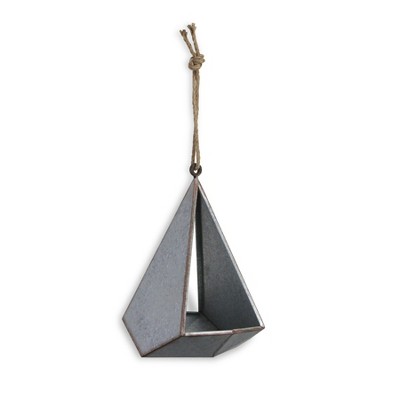 Cheung's Odal Geometric Hanging Galvanized Planter - Large