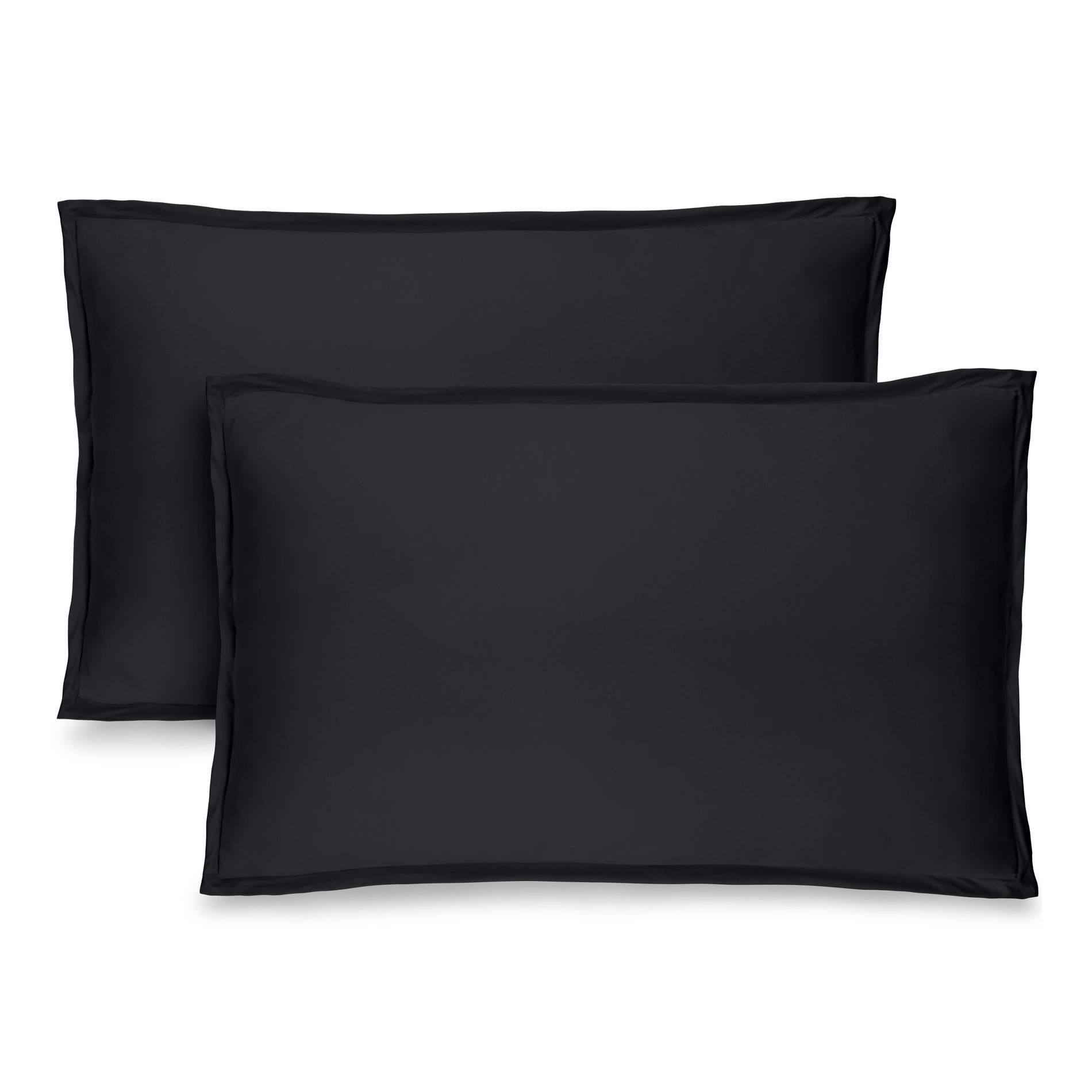 2 Pack Microfiber Pillow Sham Covers Set by Bare Home, Pillows Not Included