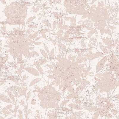 Tempaper Garden Floral Dusted Self-Adhesive Removable Wallpaper Pink