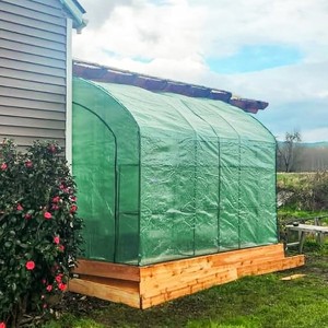 EAGLE PEAK 3 Tier Lean to Portable Greenhouse, Heavy-Duty Garden with Wire Shelves, 2 Roll-Up Zipper Doors - 1 of 4