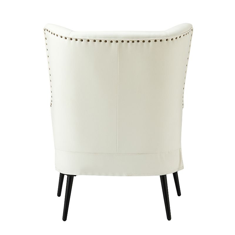 Harpocrates Classic Armchair with wingback and nailhead trim | ARTFUL LIVING DESIGN, 6 of 12