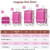 4 Piece ABS Luggage Set with Spinner Wheels TSA Lock and Travel Cosmetic Case Lightweight for Vacation - Cuddlewood - 4 of 4