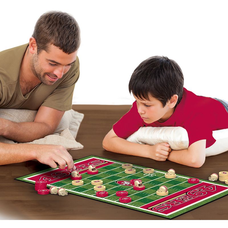 MasterPieces Officially licensed NFL San Francisco 49ers Checkers Board Game for Families and Kids ages 6 and Up, 5 of 6