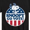 Boys' - Peanuts - Snoopy Go Vote Short Sleeve Graphic T-Shirt - 2 of 4