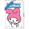 Trends International Hello Kitty and Friends: Hello - My Melody Feature Series Framed Wall Poster Prints - 3 of 4