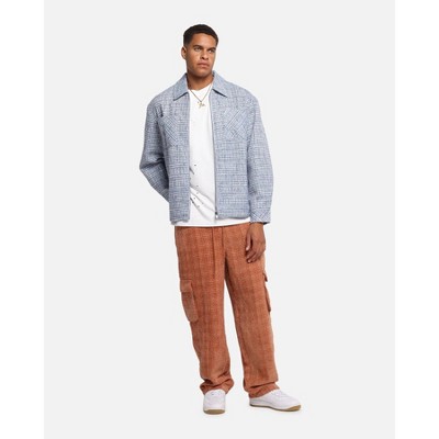 XXIII Mens Boucle Tweed Zip Jacket - Teal/Blue/Purple M — фото 2