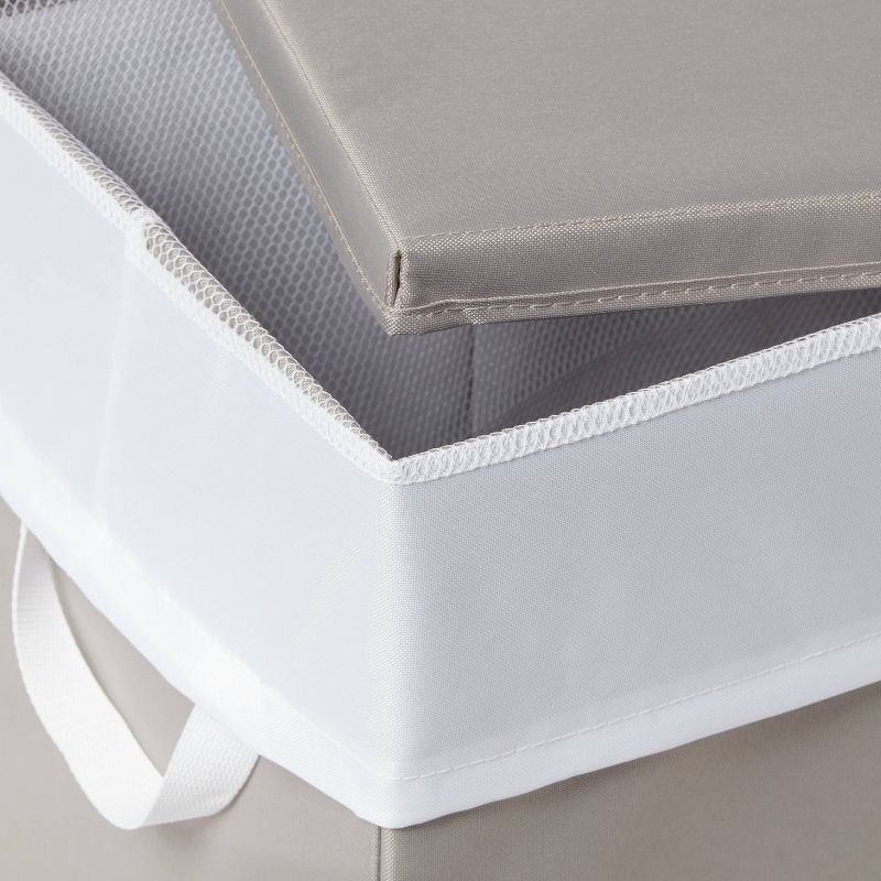 Laundry Hamper with Lift Liner and Lid Gray - Brightroom&#8482;, 4 of 5
