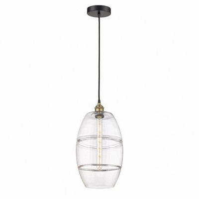 Vaz - 1 Light Cord Hung Mini Pendant In Industrial Style-18.5 Inches Tall and 10 Inches Wide
