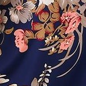 navy blue large flowers