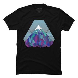 Men's Design By Humans The Mountain By niallo T-Shirt - 1 of 2