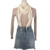 Elerevyo Women's Solid Rhombus Wrinkle Neck Beach Gauze Scarf - 2 of 4