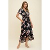 WEST K Women's Georgia Faux-Wrap Maxi Dress with High-Low Hem and Tie Waist - 2 of 4