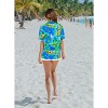 LA LEELA Hawaiian Shirts Womens Floral Summer Beach Party Blouses Shirt TShirts Short Sleeve Vacation Shirts Blouses for Women - 3 of 4