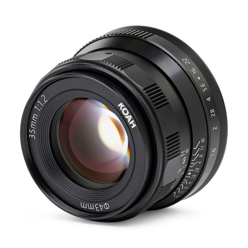 Koah Artisans Series 35mm f/1.2 Manual Focus Lens for Canon EOS-M Mount (Black), 3 of 6