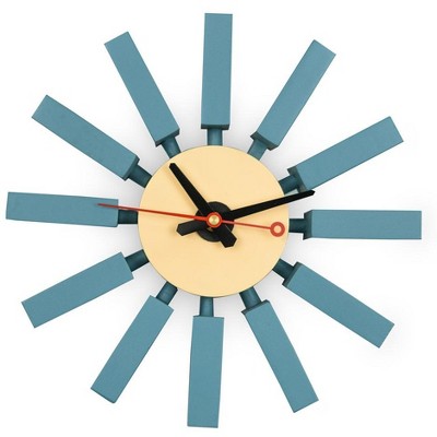 LeisureMod Vdara Modern 11" Silent Non-Ticking Wall Clock for Home Decor, Bedroom, Office, Living Room
