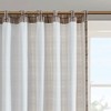 Plaid Rod Pocket and Back Tab Curtain Panel with Fleece Lining Brown 50x95 in - 4 of 4