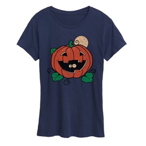 Women's - Instant Message - Vintage Pumpkin Surprise Short Sleeve Graphic T-Shirt - 1 of 4
