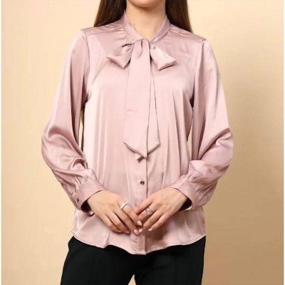 Women's Brooke Satin Tie Top - WISHLIST