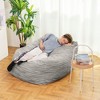 NicBex Classic Bean Bag Chair for Adults Giant Bean Bag Chair Comfy Floor Chair Sofa Chair with Foam Filler for Living Room, Bedroom - 4 of 4