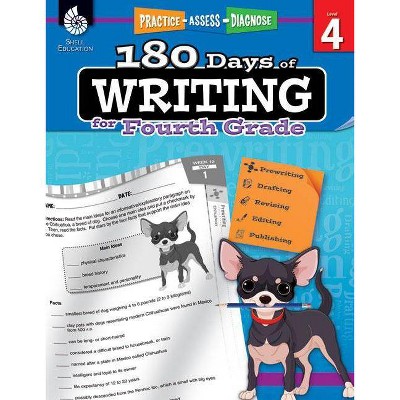 180 Days of Writing for Fourth Grade - (180 Days of Practice) by  Kristin Kemp (Paperback)