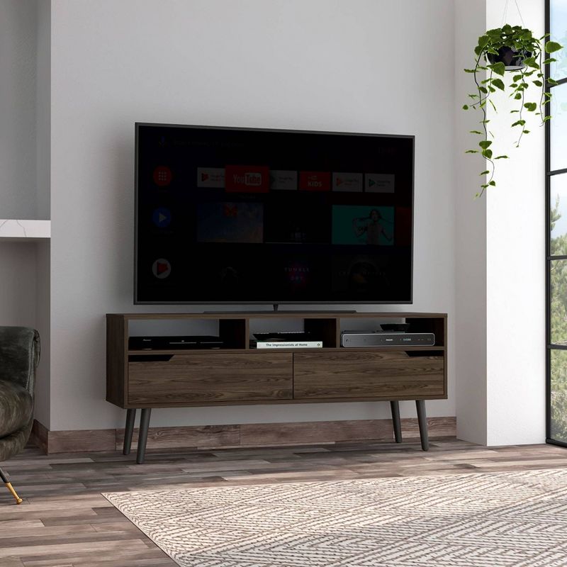 Santa Fe TV Stand for TVs up to 55&#34; Walnut - Boahaus, 1 of 5