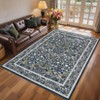 Non-Slip Floral Carpet, Machine Washable, Soft Short-Pile Indoor Rug, Perfect for Bedrooms, Dining Rooms, Dormitories, and Offices. - 4 of 4