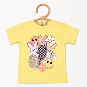 The Juniper Shop Retro Easter Collage Toddler Short Sleeve Tee - 1 of 4